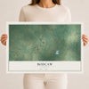 Map of Bodcaw, Arkansas, 12 x 18 inch unframed archival matte print