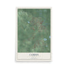 Map of Camden, Arkansas, 12 x 18 inch unframed archival matte print