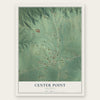 Center Point, Arkansas map print, the full design