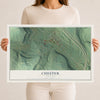 Map of Chester, Arkansas, 12 x 18 inch unframed archival matte print