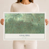 Map of Coal Hill, Arkansas, 12 x 18 inch unframed archival matte print