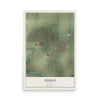 Map of Dumas, Arkansas, 12 x 18 inch unframed archival matte print