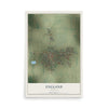 Map of England, Arkansas, 12 x 18 inch unframed archival matte print