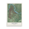 Map of Fort Smith, Arkansas, 12 x 18 inch unframed archival matte print