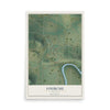 Map of Fourche, Arkansas, 12 x 18 inch unframed archival matte print