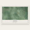 Genoa, Arkansas map print, the full design