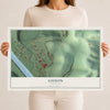Map of Guion, Arkansas, 12 x 18 inch unframed archival matte print