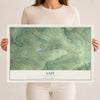 Map of Guy, Arkansas, 12 x 18 inch unframed archival matte print