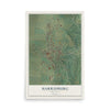 Map of Harrisburg, Arkansas, 12 x 18 inch unframed archival matte print