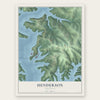 Henderson, Arkansas map print, the full design