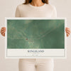 Map of Kingsland, Arkansas, 12 x 18 inch unframed archival matte print
