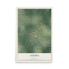 Map of Letona, Arkansas, 12 x 18 inch unframed archival matte print