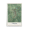 Map of Nashville, Arkansas, 12 x 18 inch unframed archival matte print