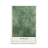 Map of Okolona, Arkansas, 12 x 18 inch unframed archival matte print