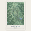Ozark Acres, Arkansas map print, the full design