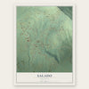 Salado, Arkansas map print, the full design