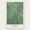 Saratoga, Arkansas map print, the full design