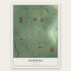 Summers, Arkansas map print, the full design