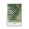 Map of Wilmot, Arkansas, 12 x 18 inch unframed archival matte print
