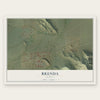 Brenda, Arizona map print, the full design