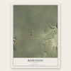 Burnside, Arizona map print, the full design