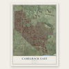 Camelback East, Arizona map print, the full design