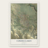 Cordes Lakes, Arizona map print, the full design