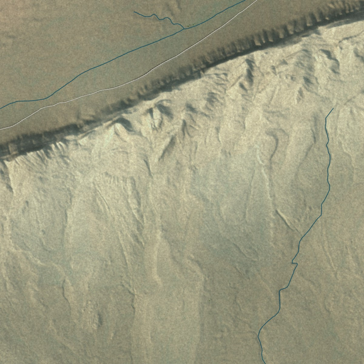 Close-up of the map of Dennehotso, Arizona print showing street and building detail