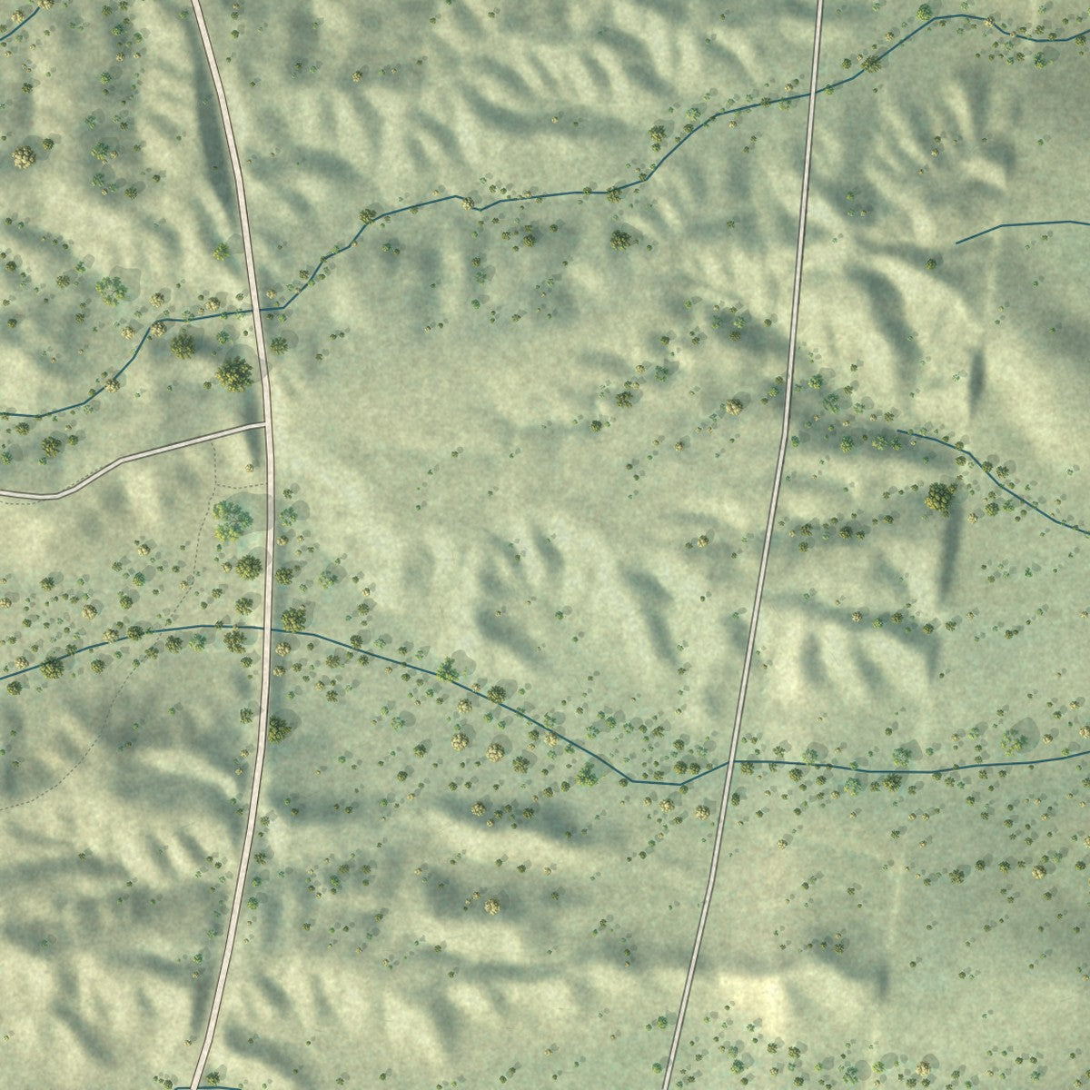 Close-up of the map of East Globe, Arizona print showing street and building detail