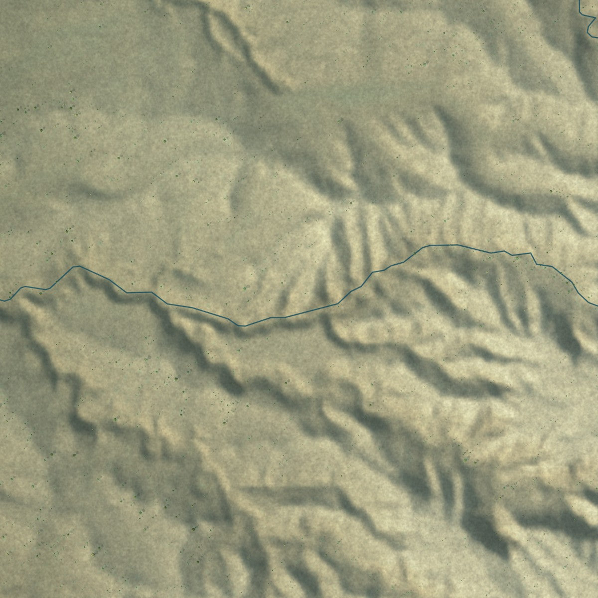 Close-up of the map of Jeddito, Arizona print showing street and building detail