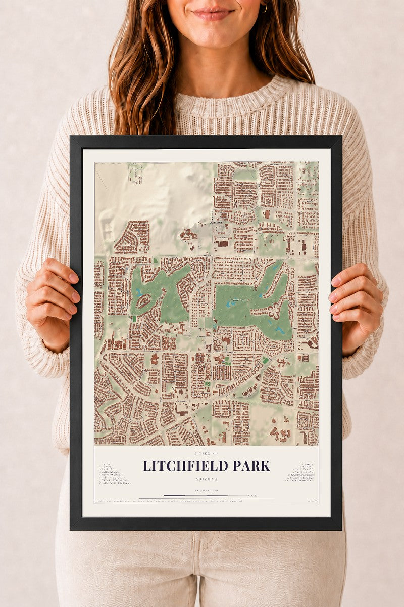 Litchfield Park, Arizona map print