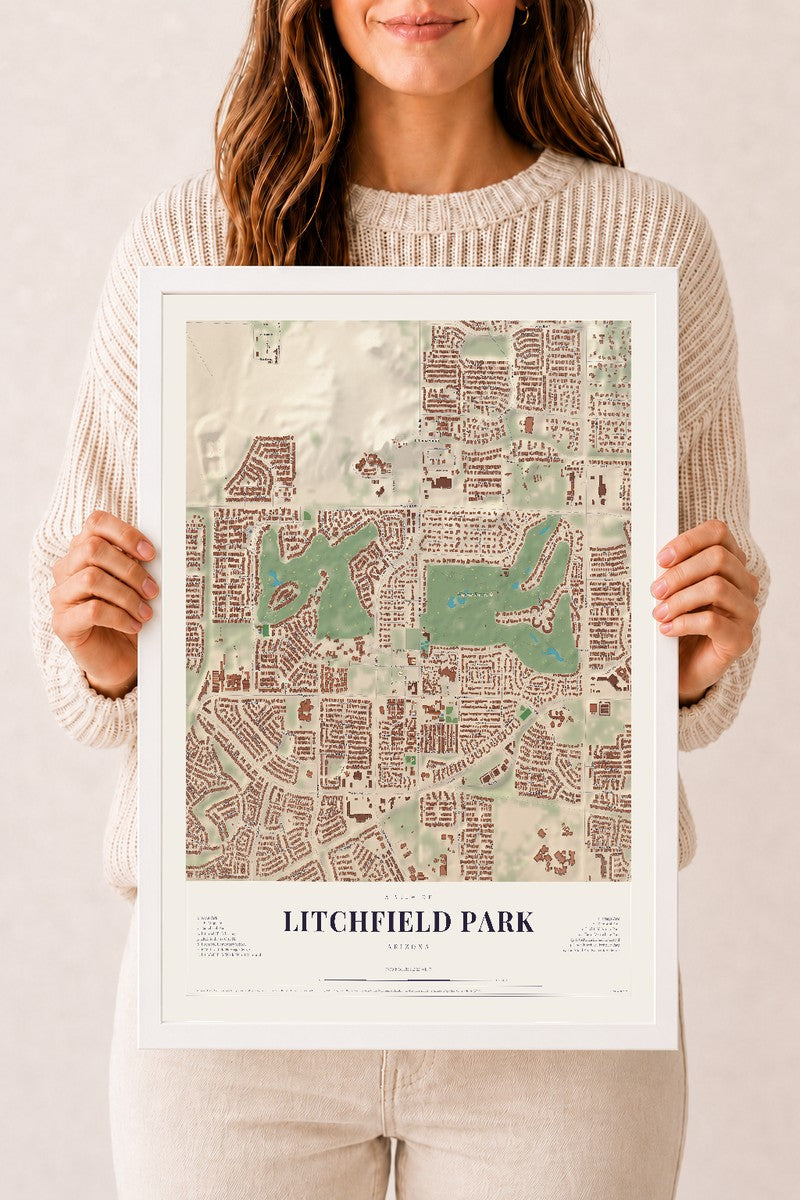 Litchfield Park, Arizona map print