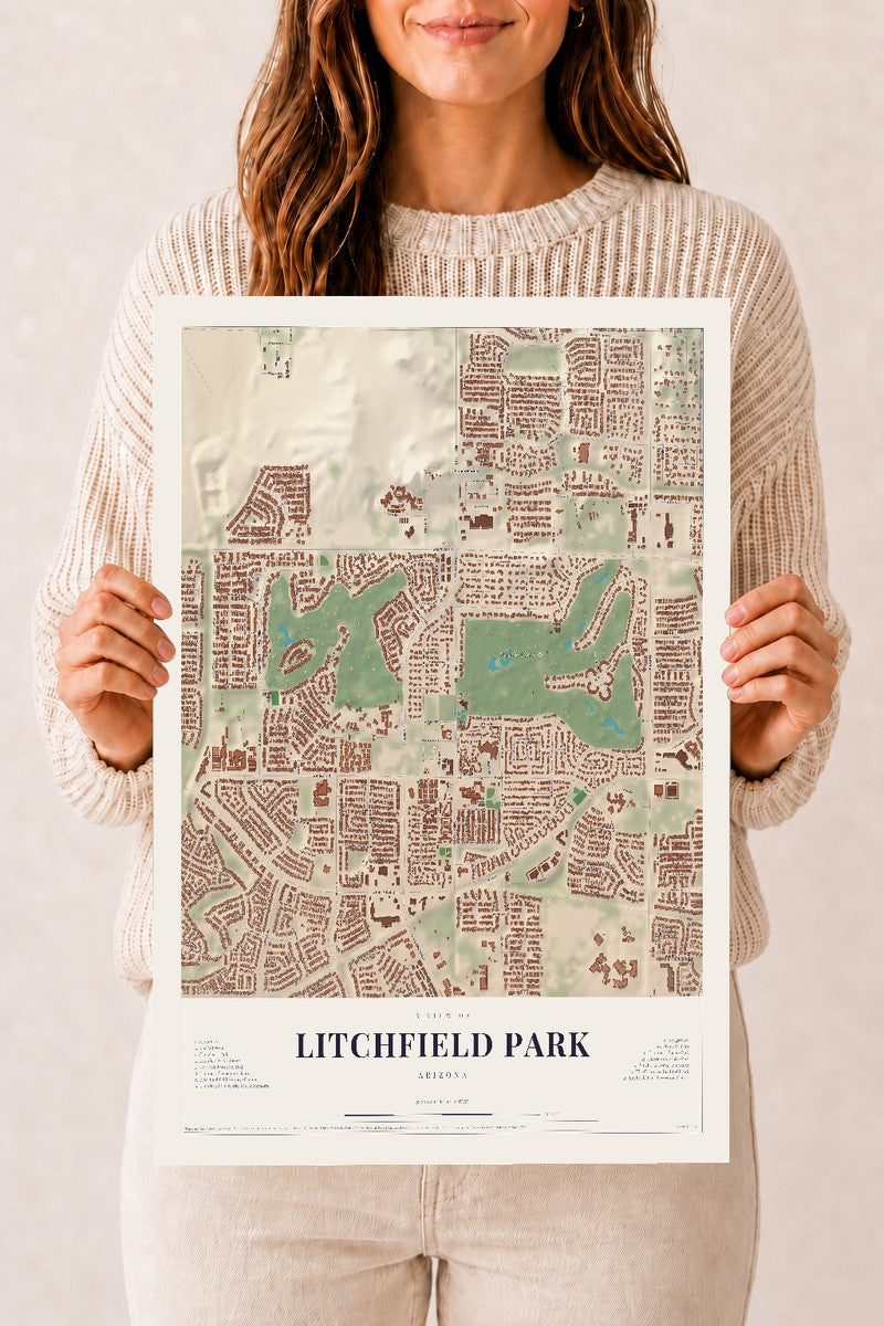 Litchfield Park, Arizona map print