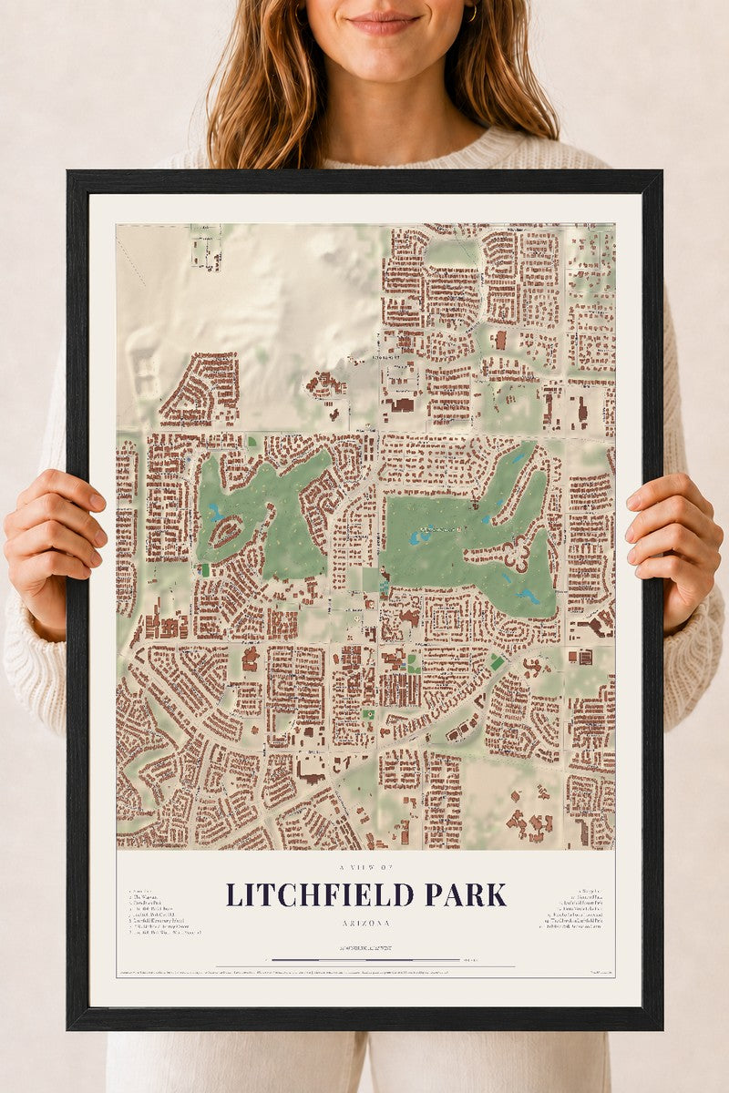 Litchfield Park, Arizona map print