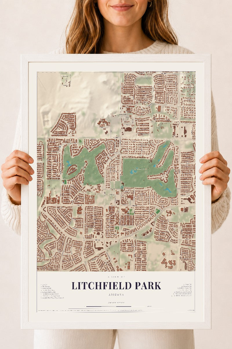 Litchfield Park, Arizona map print
