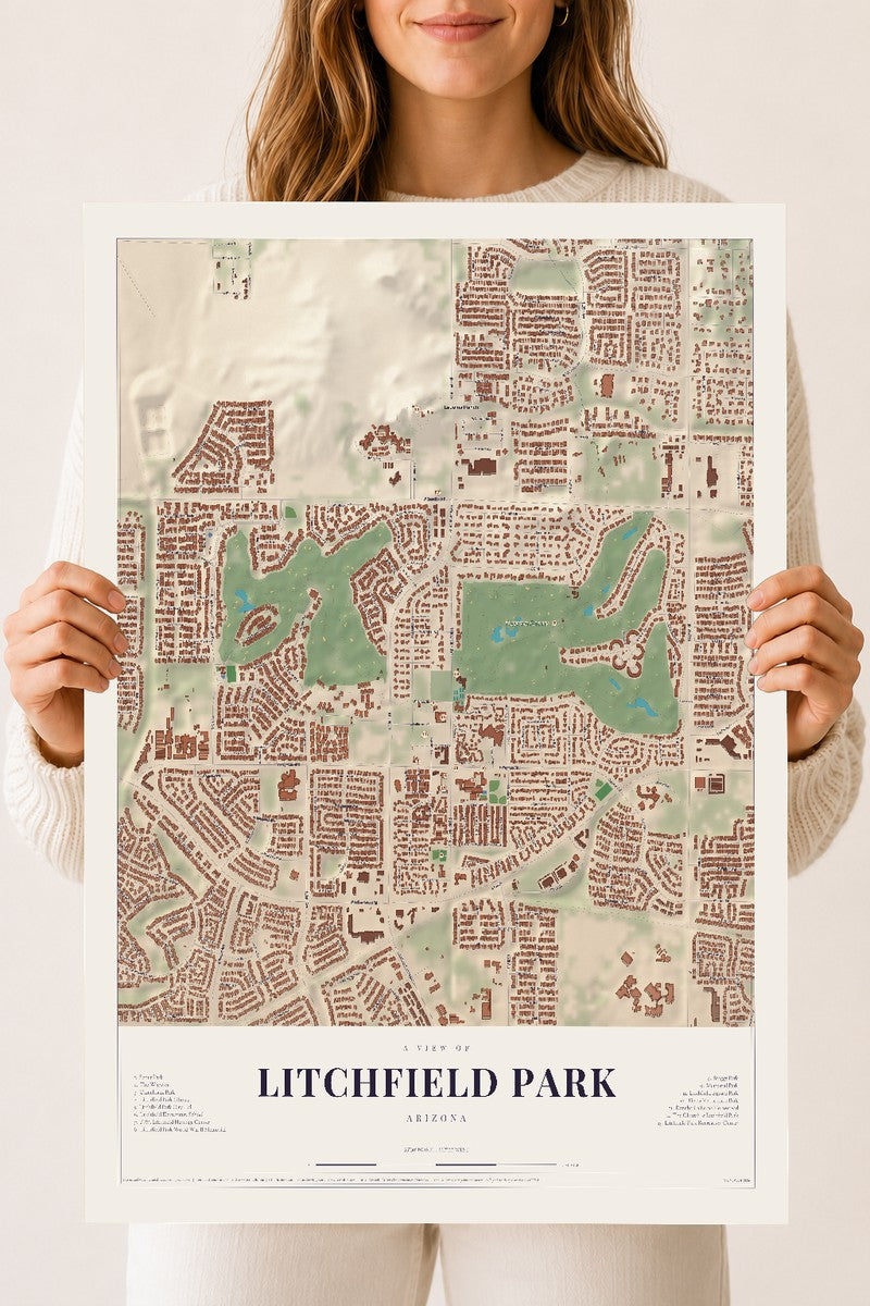 Litchfield Park, Arizona map print