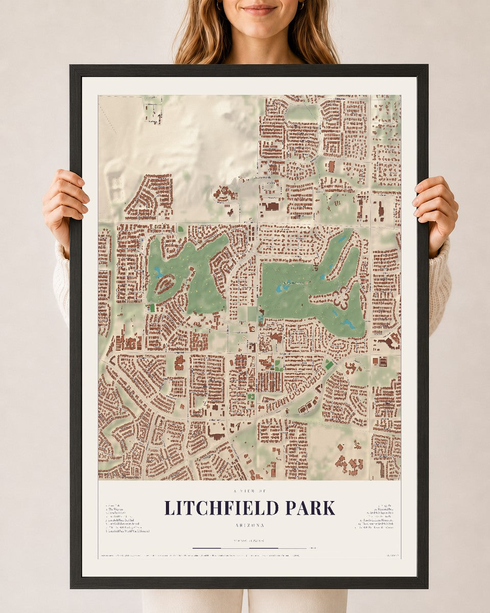 Litchfield Park, Arizona map print