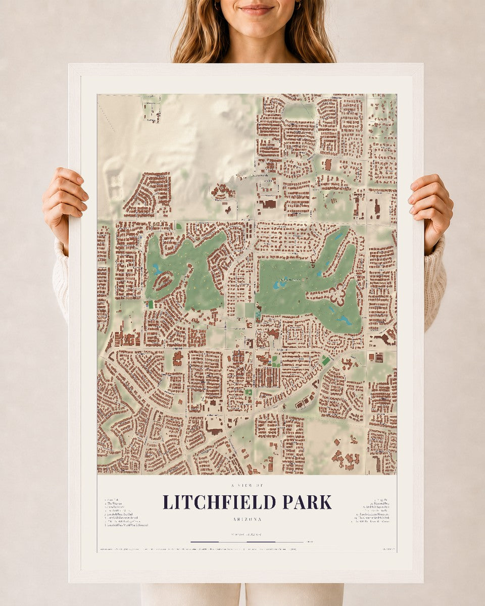 Litchfield Park, Arizona map print