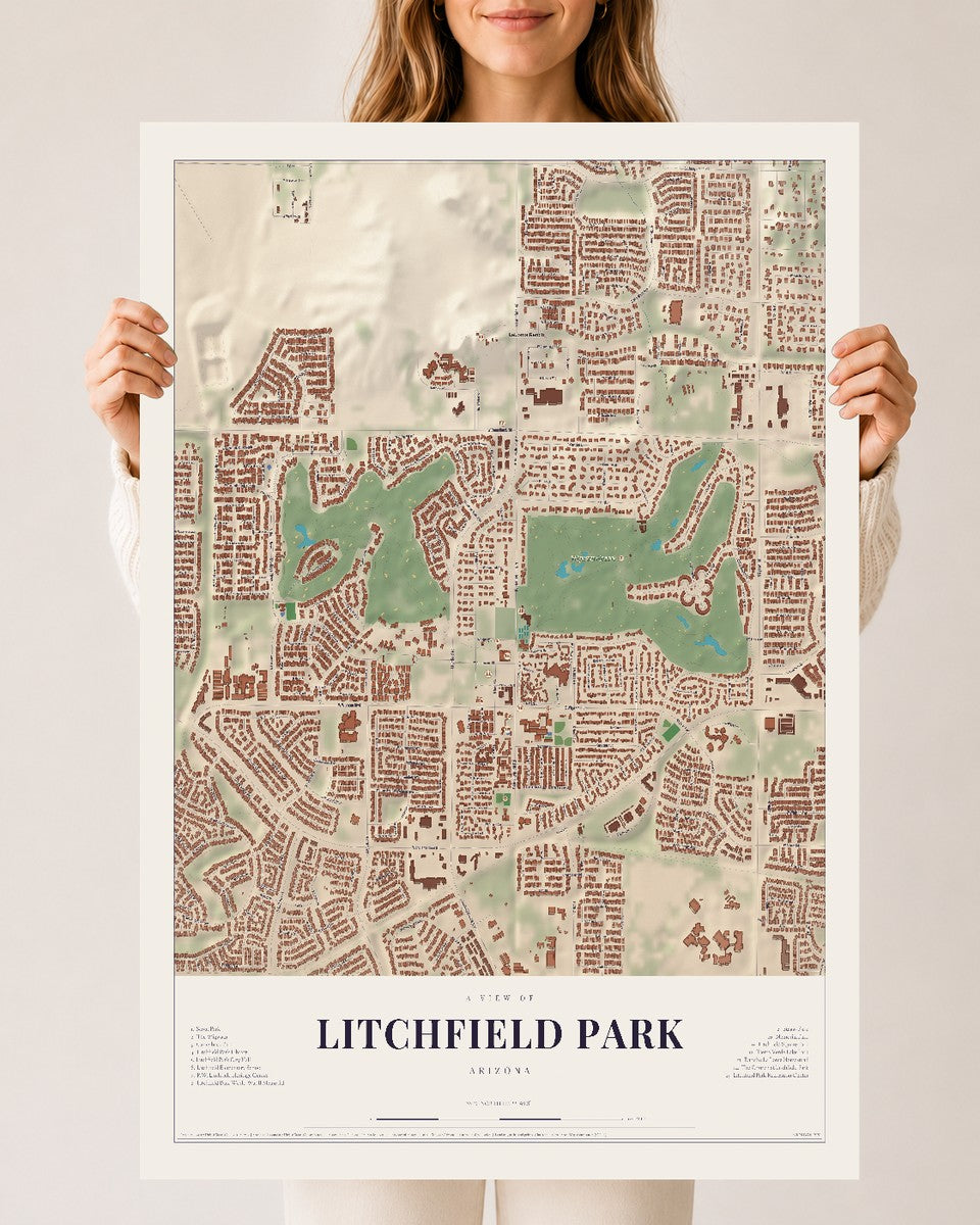 Litchfield Park, Arizona map print