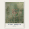 Rancho Mesa Verde, Arizona map print, the full design