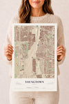 Map of Youngtown, Arizona, 12 x 18 inch unframed archival matte print