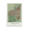 Map of Alondra Park, California, 12 x 18 inch unframed archival matte print
