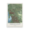 Map of American Canyon, California, 12 x 18 inch unframed archival matte print