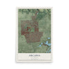 Map of Arcadia, California, 12 x 18 inch unframed archival matte print