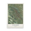 Map of Atascadero, California, 12 x 18 inch unframed archival matte print