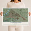Map of Avocado Heights, California, 12 x 18 inch unframed archival matte print