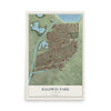 Map of Baldwin Park, California, 12 x 18 inch unframed archival matte print