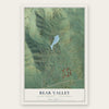 Bear Valley, Alpine County, California map print, the full design