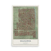 Map of Bellflower, California, 12 x 18 inch unframed archival matte print