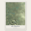 Big Springs, California map print, the full design